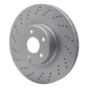 Mercedes-Benz S600 Brake Rotor (1) - Front - R1 Concepts - GeoSPEC Coated Rotor - Drilled - `01-`06